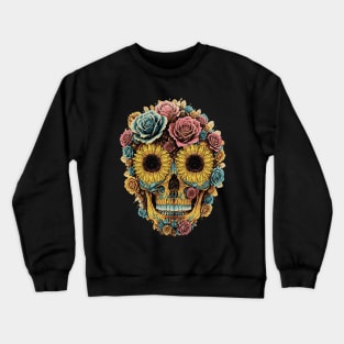 Sugar skull, dark, La catrina, calavera, skeletons lovers, cool skulls, bones Crewneck Sweatshirt
